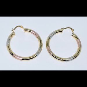 COPY - NEW 18K Gold filled Hoop earrings
